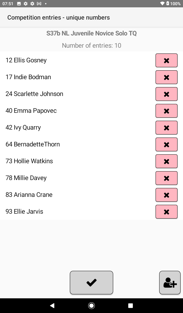 One competition details